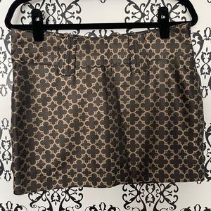 NEW WITH TAGS - BITTEN By Sarah Jessica Parker Pattern Mini Skirt - Size 10